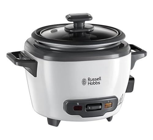 Russell Hobbs Reiskocher mini [small] 0,4l (Warmhaltefunktion, antihaftbeschichteter Gartopf, Reislöffel & Messbecher, ideal auch für Quinoa & Couscous, Reiswärmer) 27020-56 von Russell Hobbs