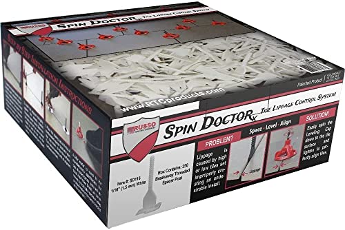 Spin Doctor Fliesen-Nivelliersystem, 1,5 mm, 1 Box mit 250 Stück Spin Doctor Fliesen-Nivelliersystem, 1,5 mm, 1 Box mit 250 Stück von Russo Trading Company