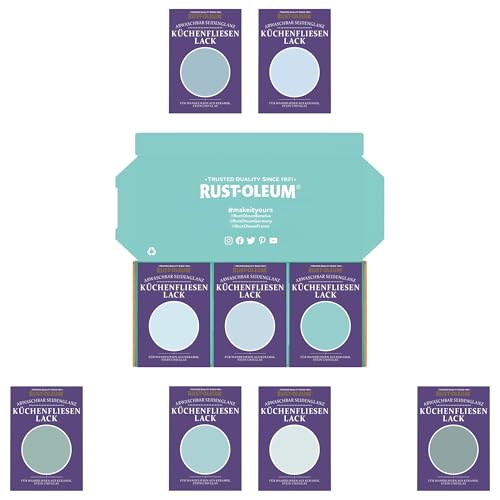 Küchenfliesen Testerbox - Ruhiges Blau - Seidenglanz von Rust-Oleum