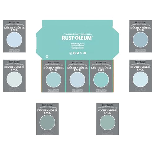 Küchenschränke Testerbox - Ruhiges Blau - Hochglanz von Rust-Oleum