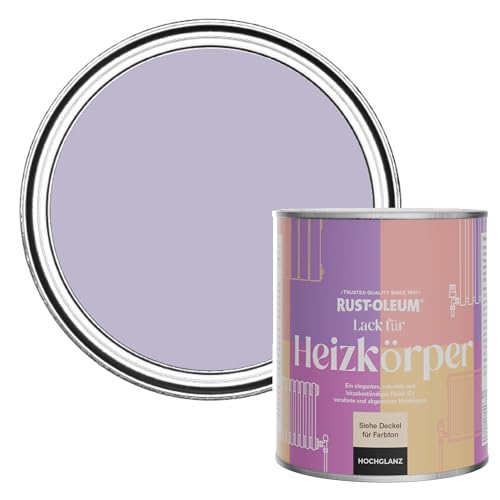 Rust-Oleum, weiß Heizkörperfarbe, hitzebeständig, geruchsarm in Hochglanz Finish - Blauregen 750ML von Rust-Oleum