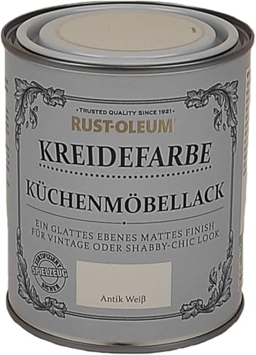 Rust-Oleum 750 ml Kreidefarbe Küchenmöbellack Antik Weiß von Rust-Oleum