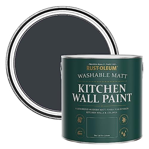 Rust-Oleum Abwaschbare Küchenwandfarbe in mattem Finish -Anthrazit (Ral 7016) 2.5L von Rust-Oleum