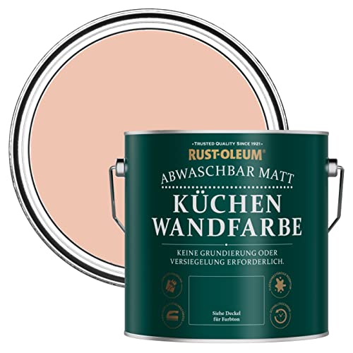 Rust-Oleum Abwaschbare Küchenwandfarbe in mattem Finish -Koralle 2.5L von Rust-Oleum