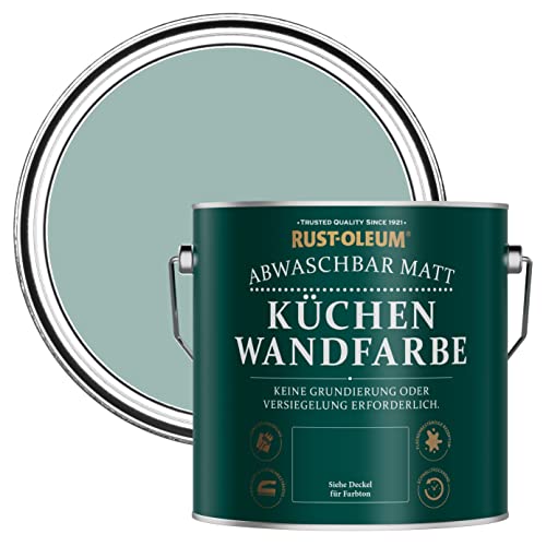 Rust-Oleum Abwaschbare Küchenwandfarbe in mattem Finish -Marineblau 2.5L von Rust-Oleum