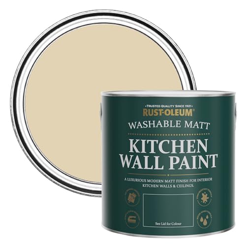 Rust-Oleum Abwaschbare Küchenwandfarbe in mattem Finish - Sandgelb 2.5 Litres Rust-Oleum Abwaschbare Küchenwandfarbe in mattem Finish - Sandgelb 2.5 Litres von Rust-Oleum