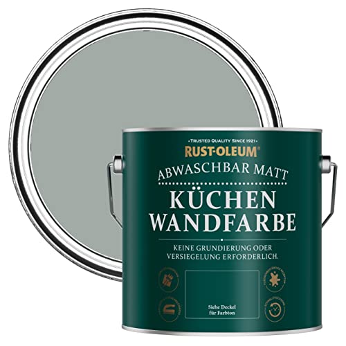 Rust-Oleum Abwaschbare Küchenwandfarbe in mattem Finish -Urbangrau 2.5L von Rust-Oleum