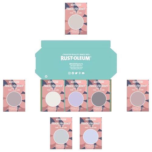 Rust-Oleum Badezimmer Holz und Schränke Testerbox - Lilane Pastelltöne - Seidenglanz von Rust-Oleum