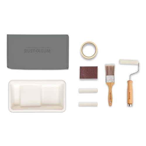 Rust-Oleum Bereit Zum Rollen - Öko-Farbset (Klein) - Badezimmer Fliesenlack Matt Gedämpfte Grautöne von Rust-Oleum