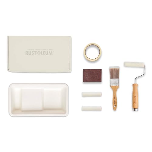 Rust-Oleum Bereit Zum Rollen - Öko-Farbset (Klein) - Badezimmerlack für Holz und Schränke Matt Ruhige Neutraltöne von Rust-Oleum