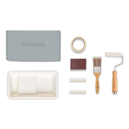 Rust-Oleum Bereit Zum Rollen - Öko-Farbset (Klein) - Küchenfliesenlack Matt Gedämpfte Grautöne von Rust-Oleum