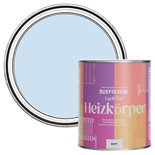 Rust-Oleum Blau Hitzebeständiger Heizkörperlack in mattem Finish - Taubenblau 750ml von Rust-Oleum