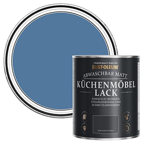 Rust-Oleum Blau Küchenmöbellack in mattem Finish - Blaue Seide 750ml von Rust-Oleum