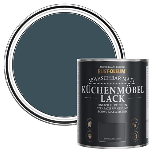 Rust-Oleum Blau Küchenmöbellack in mattem Finish - Abendblau 750ml von Rust-Oleum