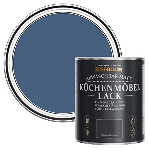 Rust-Oleum Blau Küchenmöbellack in mattem Finish - Tinte Blau 750ml von Rust-Oleum