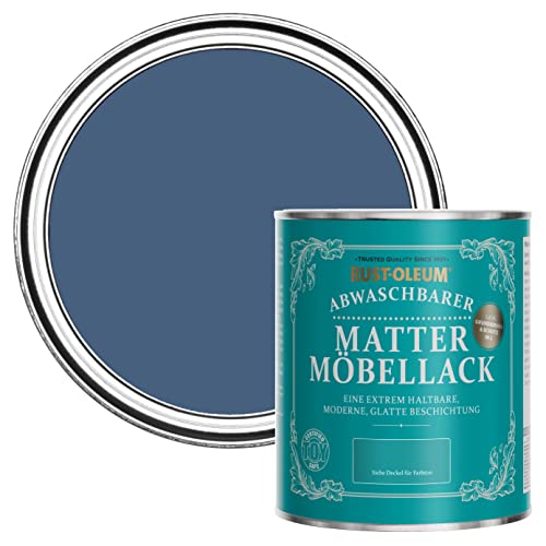 Rust-Oleum Blau Möbel- und Sockelleistenfarbe in mattem Finish - Tinte Blau 750ml von Rust-Oleum