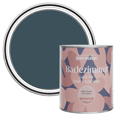 Rust-Oleum Blue Moisture Resistant Bathroom Wood and Cabinet Paint in Satin Finish - Evening Blue 750ml von Rust-Oleum