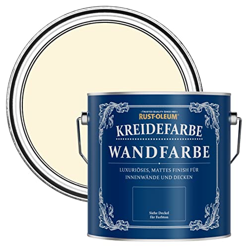 Rust-Oleum creme Wand- und Deckenfarbe in mattem Finish - Gebrochenes Weiß 2.5L von Rust-Oleum