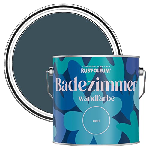 Rust-Oleum Dark Blue Water-Resistant Bathroom Wall & Ceiling Paint - Evening Blue 2.5L von Rust-Oleum
