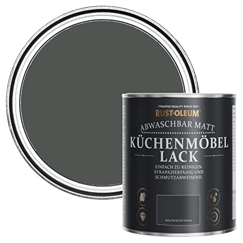 Rust-Oleum Dunkelgrau Küchenmöbellack in mattem Finish - Grafit 750ml von Rust-Oleum