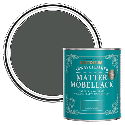 Rust-Oleum Dunkelgrau Möbel- und Sockelleistenfarbe in mattem Finish - Grafit 750ml von Rust-Oleum