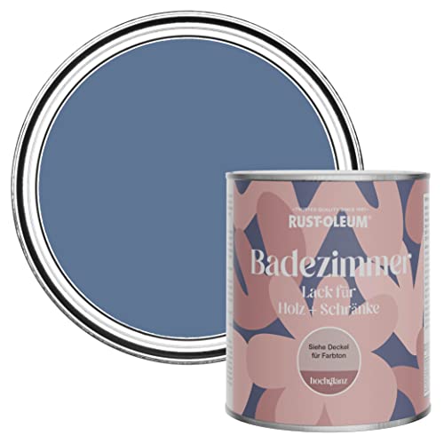 Rust-Oleum Feuchtigkeitsresistenter Badezimmerlack für Holz und Schränke in hochglänzendem Finish - Blauer Fluss 750ml Rust-Oleum Feuchtigkeitsresistenter Badezimmerlack für Holz und Schränke in hochglänzendem Finish - Blauer Fluss 750ml von Rust-Oleum
