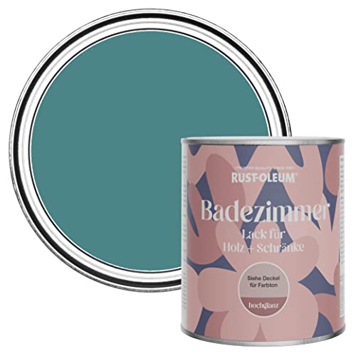 Rust-Oleum Feuchtigkeitsresistenter Badezimmerlack für Holz und Schränke in hochglänzendem Finish - Pfauenfeder 750ml Rust-Oleum Feuchtigkeitsresistenter Badezimmerlack für Holz und Schränke in hochglänzendem Finish - Pfauenfeder 750ml von Rust-Oleum