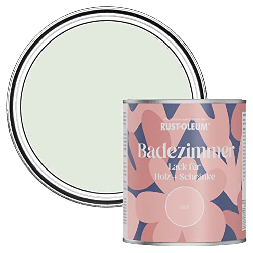 Rust-Oleum Feuchtigkeitsresistenter Badezimmerlack für Holz und Schränke in mattem Finish -Salbei-Nebel 750ml von Rust-Oleum