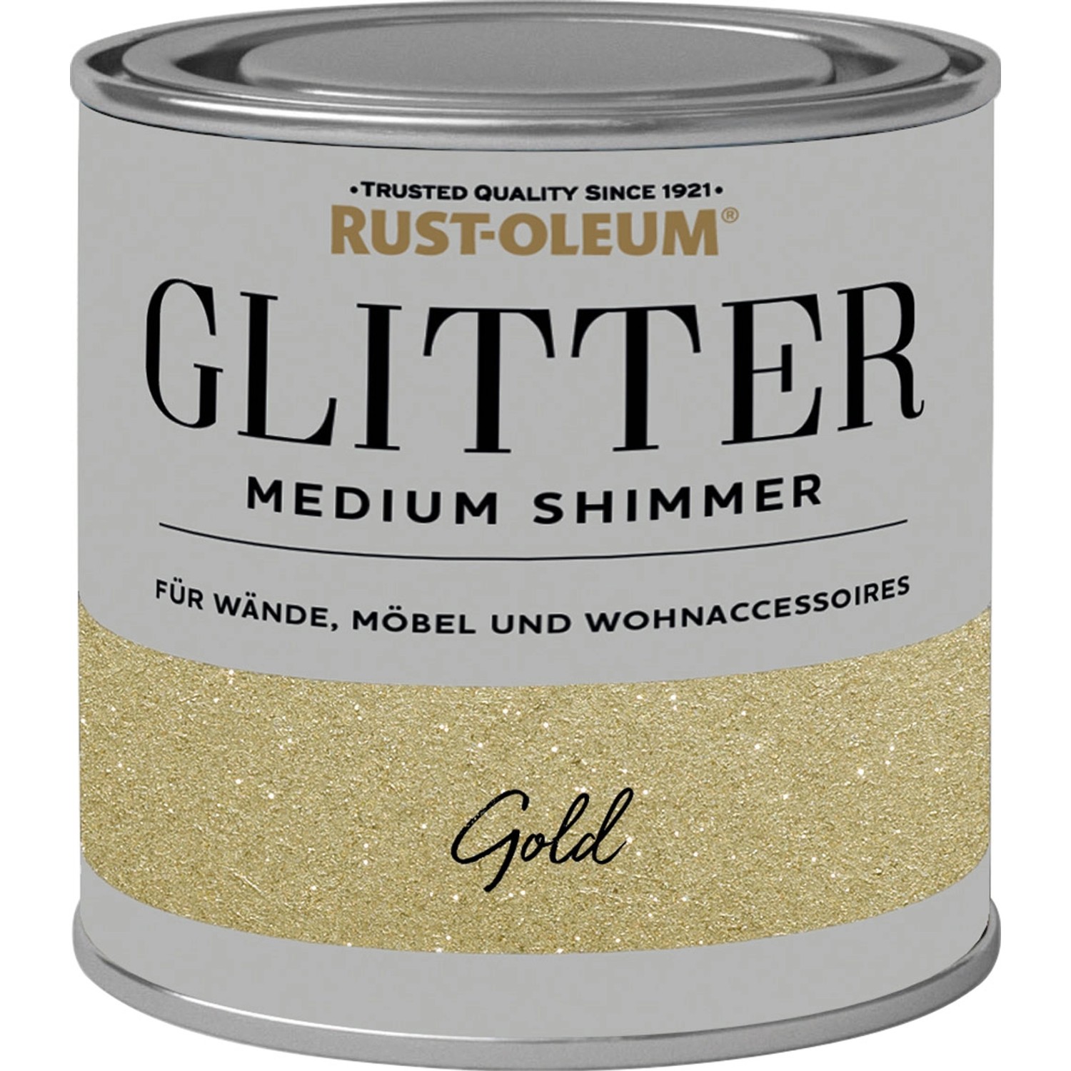 Rust-Oleum Glitzerfarbe Medium Shimmer Gold 250 ml von Rust-Oleum