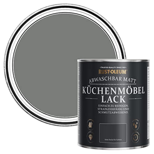 Rust-Oleum Grau Küchenmöbellack in mattem Finish - Fackelgrau 750ml von Rust-Oleum