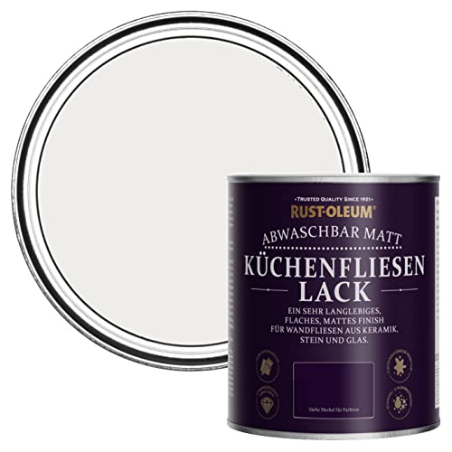 Rust-Oleum Grau Wasserabweisender Küchenfliesenlack in mattem Finish - Fleur 750ml von Rust-Oleum