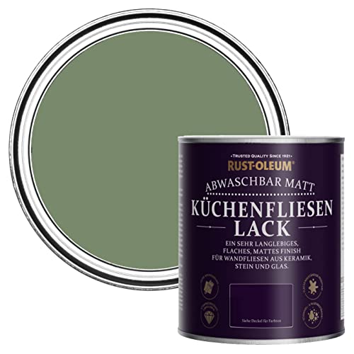 Rust-Oleum Grün Wasserabweisender Küchenfliesenlack in mattem Finish - Buchsbaum 750ml von Rust-Oleum