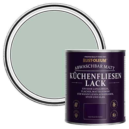 Rust-Oleum Grün Wasserabweisender Küchenfliesenlack in mattem Finish - Pastellgrün 750ml von Rust-Oleum