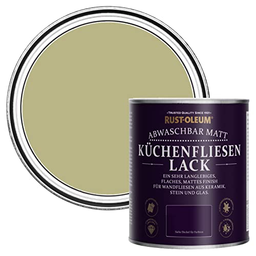 Rust-Oleum Grün Wasserabweisender Küchenfliesenlack in mattem Finish - Salbei Grün 750ml von Rust-Oleum