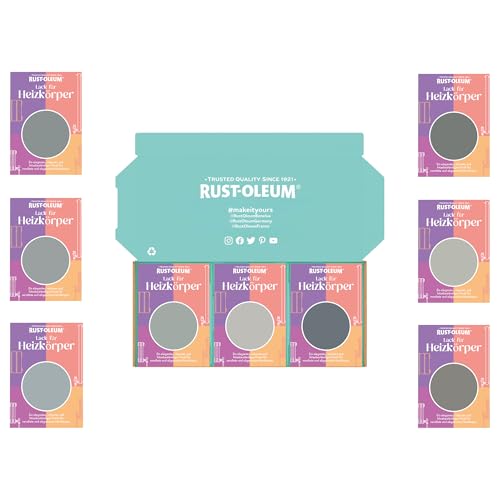 Rust-Oleum Heizkörper Testerbox- Gedämpfte Grautöne - Seidenglanz von Rust-Oleum