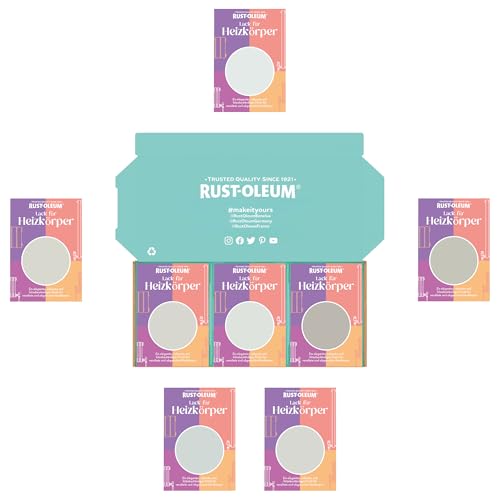 Rust-Oleum Heizkörper Testerbox - Zarte Grautöne - Seidenglanz von Rust-Oleum