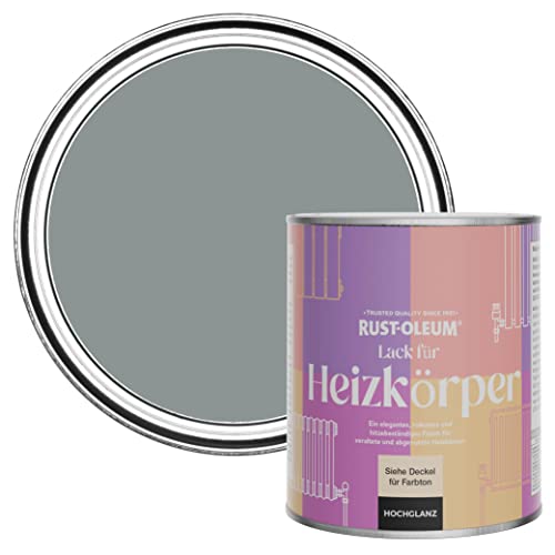 Rust-Oleum Hitzebeständiger Heizkörperlack in hochglänzendem Finish - Blaugrau 750ml von Rust-Oleum