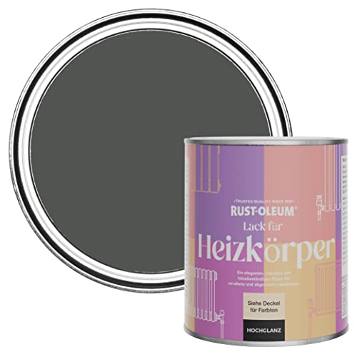 Rust-Oleum Hitzebeständiger Heizkörperlack in hochglänzendem Finish - Grafit 750ml von Rust-Oleum