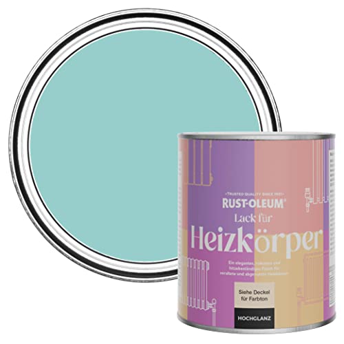 Rust-Oleum Hitzebeständiger Heizkörperlack in hochglänzendem Finish - Grünblau 750ml von Rust-Oleum
