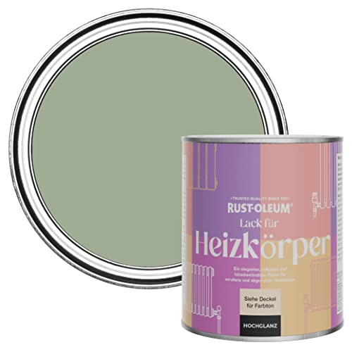 Rust-Oleum Hitzebeständiger Heizkörperlack in hochglänzendem Finish - Khaki Grün 750ml von Rust-Oleum