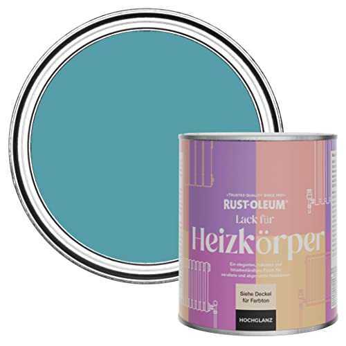Rust-Oleum Hitzebeständiger Heizkörperlack in hochglänzendem Finish - Petrol 750ml von Rust-Oleum