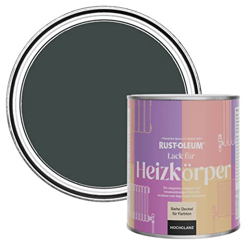 Rust-Oleum Hitzebeständiger Heizkörperlack in hochglänzendem Finish - Schwarzer Sand 750ml von Rust-Oleum
