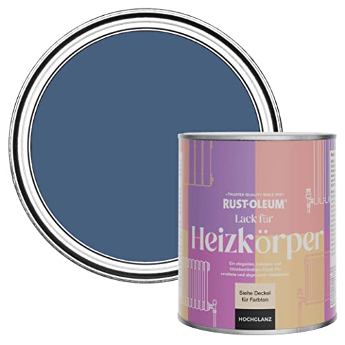 Rust-Oleum Hitzebeständiger Heizkörperlack in hochglänzendem Finish - Tintenblau 750ml von Rust-Oleum