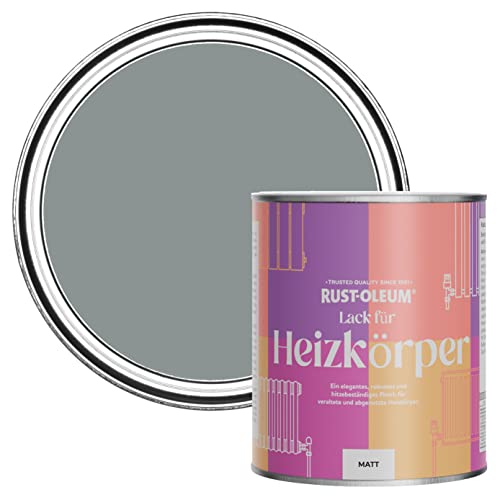Rust-Oleum Hitzebeständiger Heizkörperlack in mattem Finish -Blaugrau 750ml von Rust-Oleum