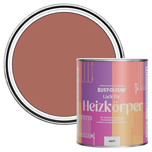 Rust-Oleum Hitzebeständiger Heizkörperlack in mattem Finish -Lachsrosa 750ml von Rust-Oleum