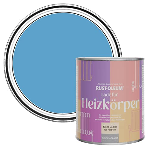 Rust-Oleum Hitzebeständiger Heizkörperlack in seidenglänzendem Finish - Azurblau 750ml von Rust-Oleum