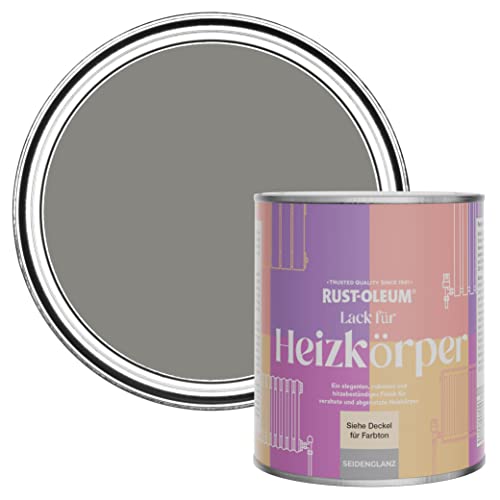 Rust-Oleum Hitzebeständiger Heizkörperlack in seidenglänzendem Finish - Betongrau 750ml von Rust-Oleum