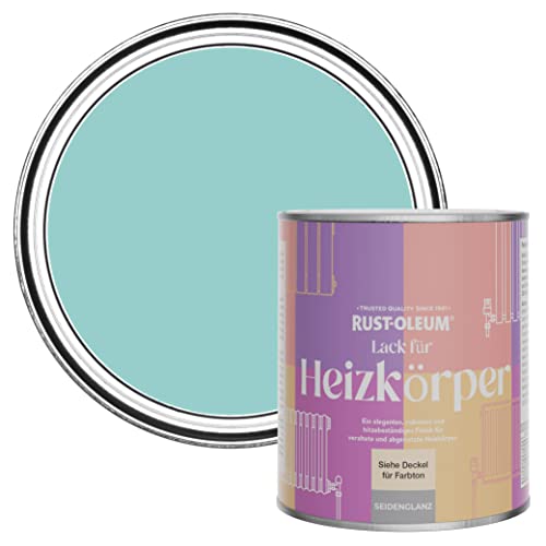 Rust-Oleum Hitzebeständiger Heizkörperlack in seidenglänzendem Finish - Grünblau 750ml von Rust-Oleum