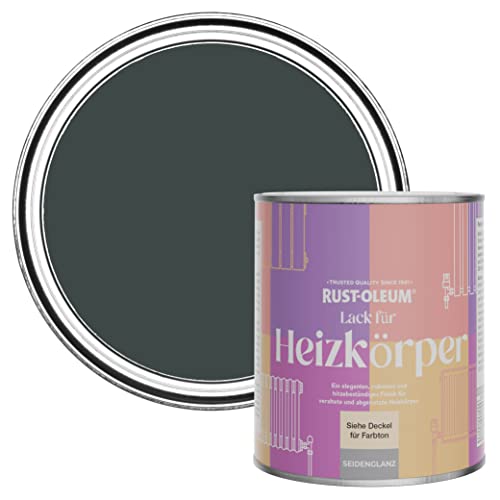 Rust-Oleum Hitzebeständiger Heizkörperlack in seidenglänzendem Finish - Schwarzer Sand 750ml von Rust-Oleum