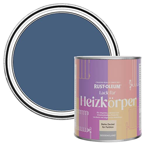 Rust-Oleum Hitzebeständiger Heizkörperlack in seidenglänzendem Finish - Tintenblau 750ml von Rust-Oleum